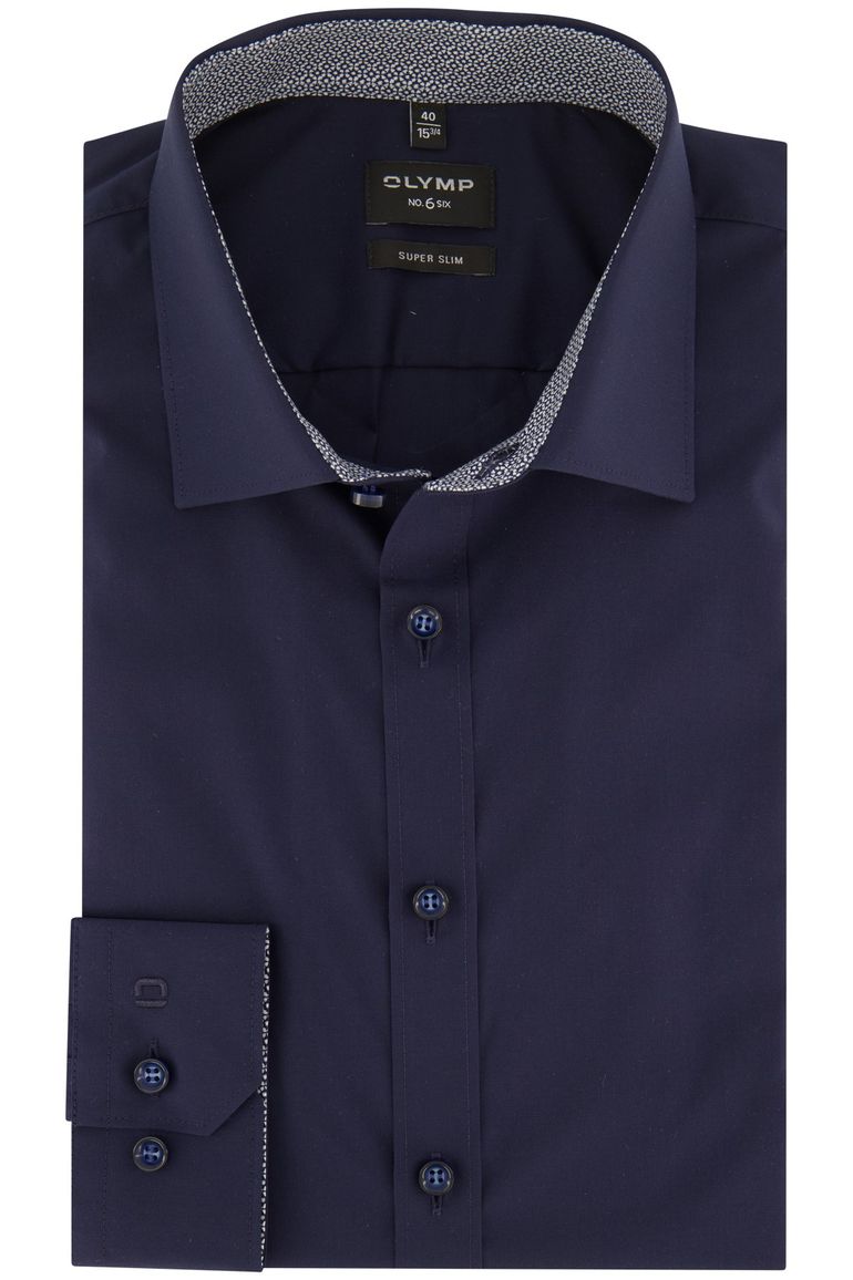 Olymp overhemd donkerblauw super slim
