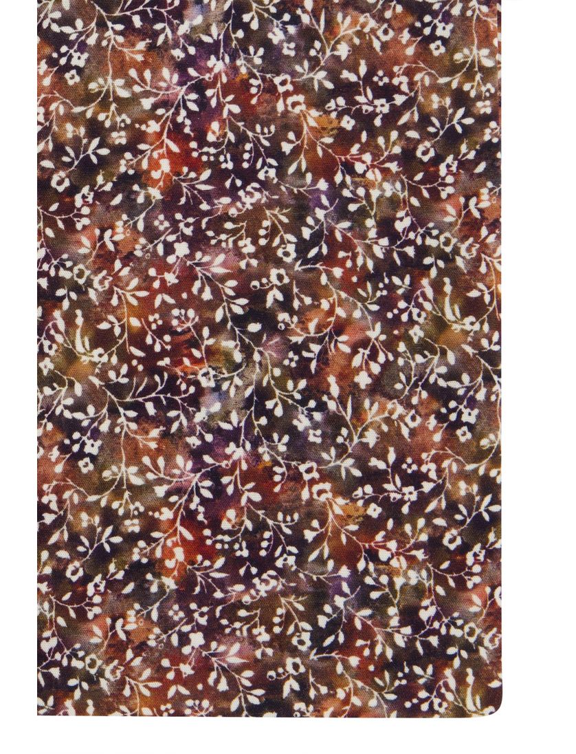 Olymp overhemd herfstkleuren geprint Luxor Comfort Fit