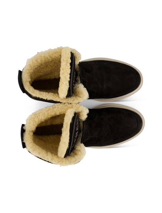 nette schoenen Rehab effen leer donkerblauw