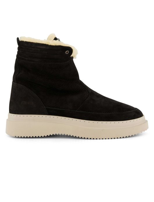 nette schoenen Rehab effen leer donkerblauw