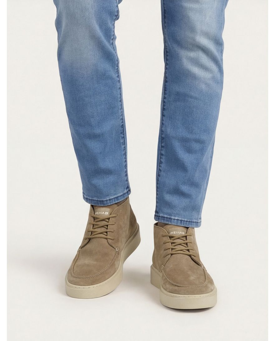 Rehab sneakers beige uni 100% leer