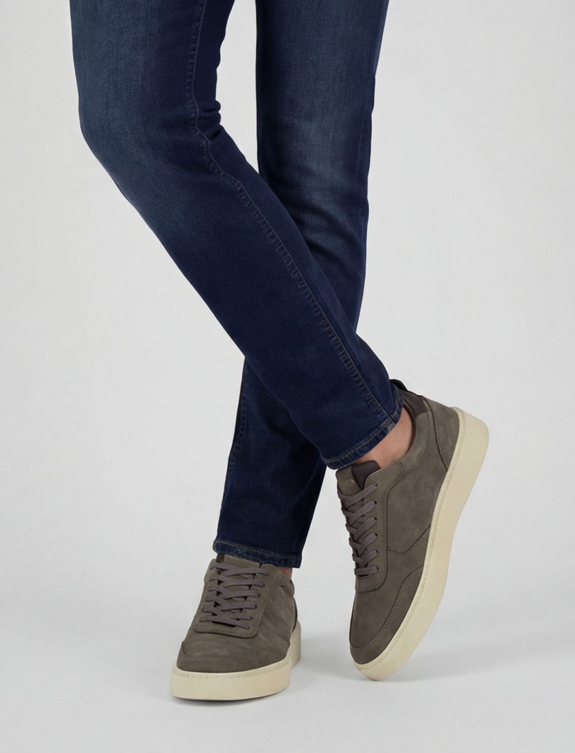 Rehab sneakers uni leer grijs