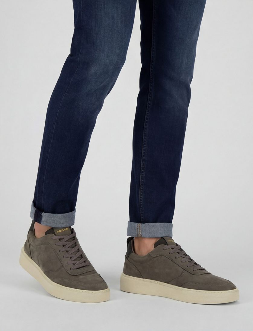 Rehab sneakers uni leer grijs