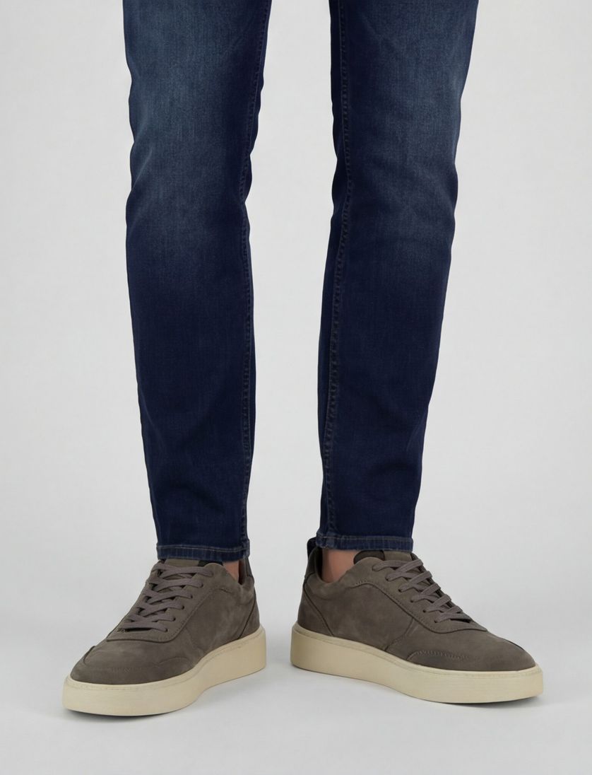 Rehab sneakers uni leer grijs