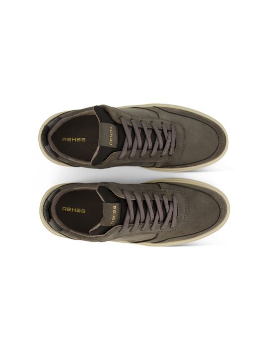 sneakers Rehab effen leer grijs