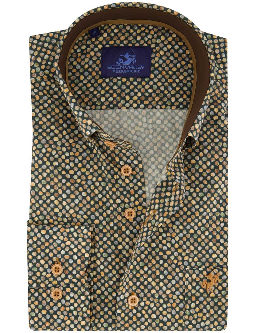 Eden Valley overhemd groen geprint