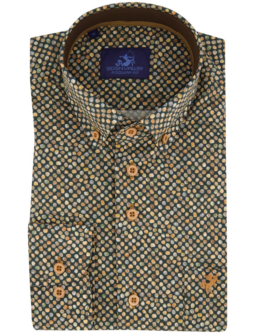Eden Valley overhemd groen geprint