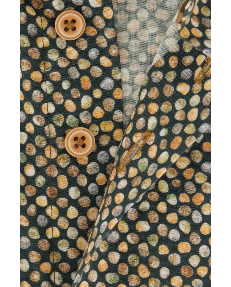 Eden Valley overhemd groen geprint katoen