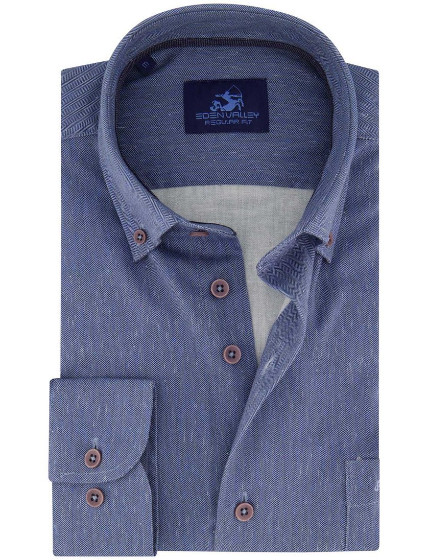 Casual overhemd Eden Valley Regular Fit blauw
