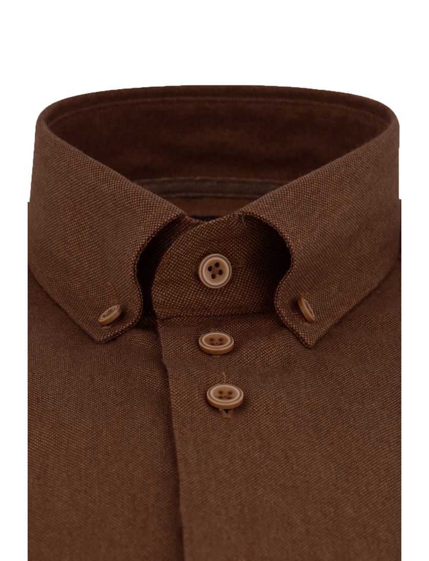 Casual overhemd Eden Valley Regular Fit camel borstzak