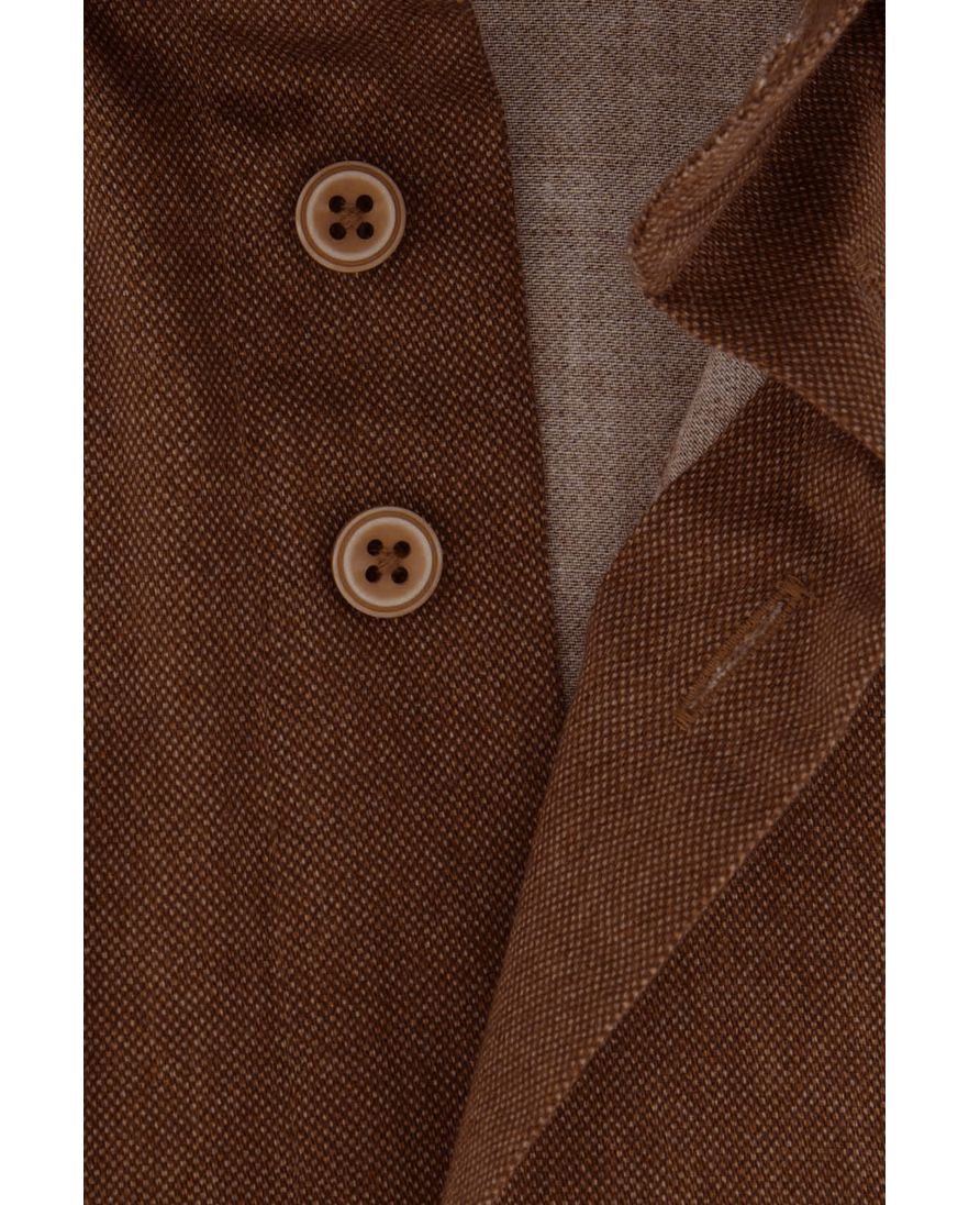 Eden Valley Regular Fit casual overhemd camel borstzak