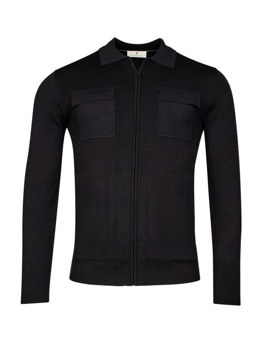 Thomas Maine vest donkerblauw borstzakken