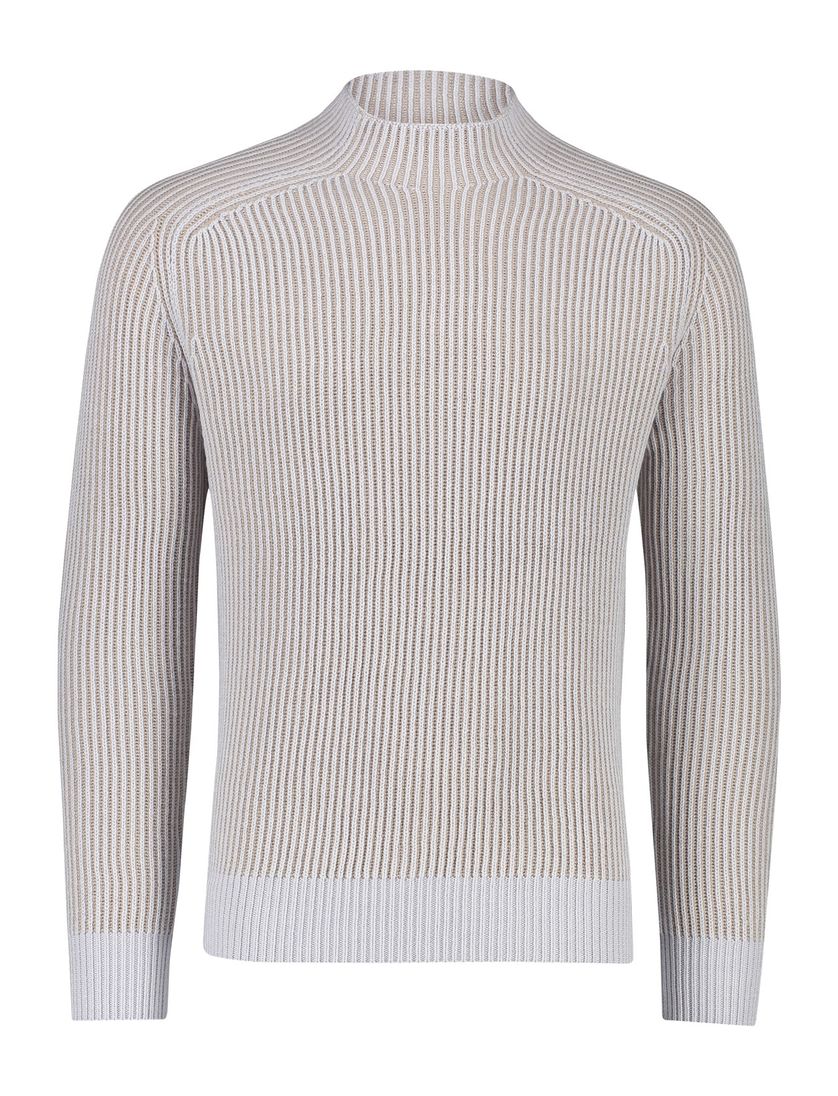 coltrui Thomas Maine beige gestreept merinowol