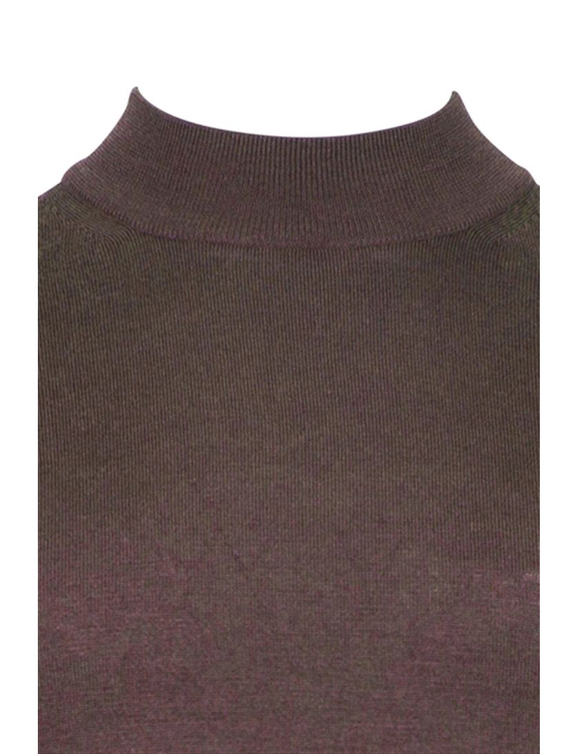 Thomas Maine turtleneck bruin normale fit 100% wol