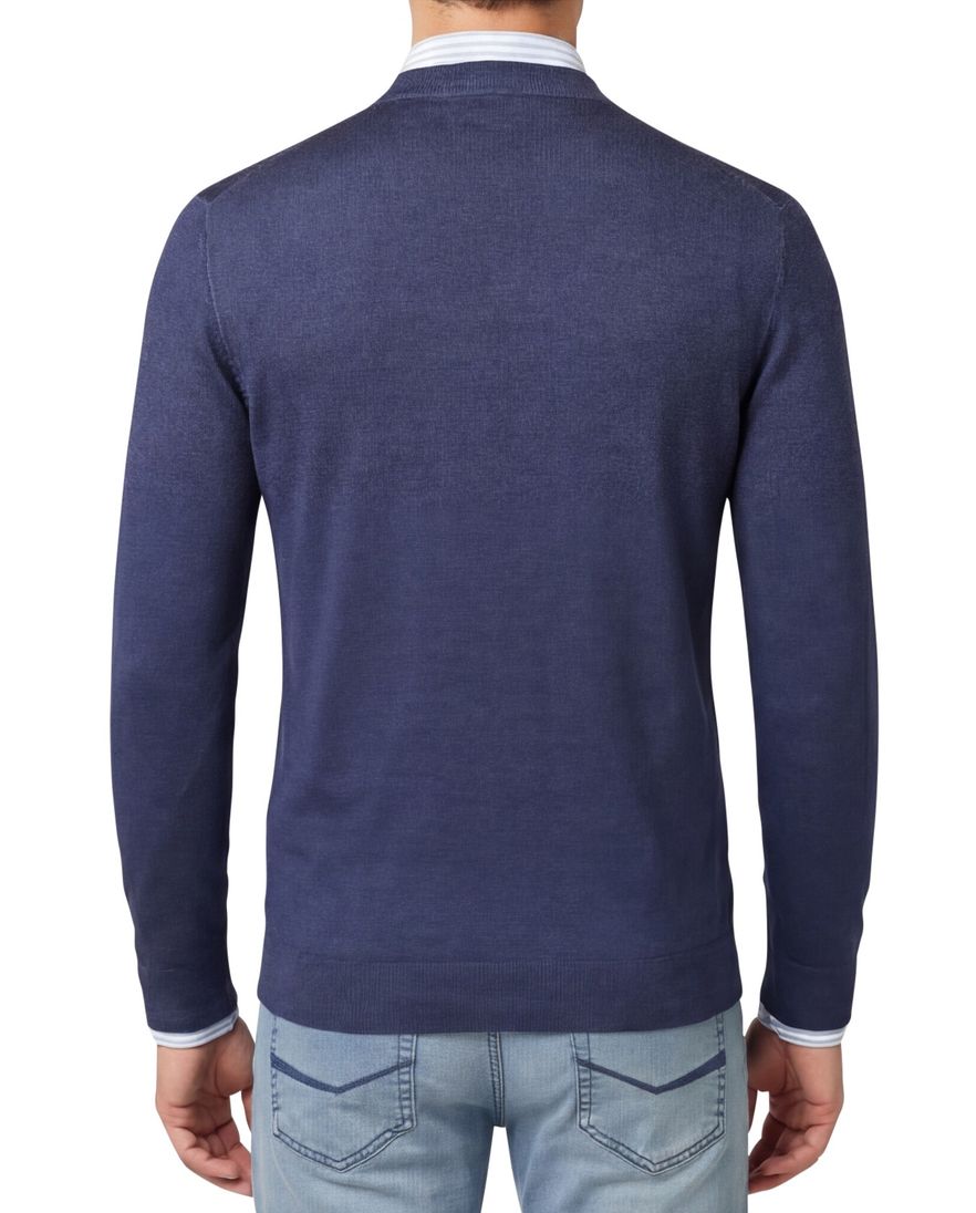 Thomas Maine trui blauw wol