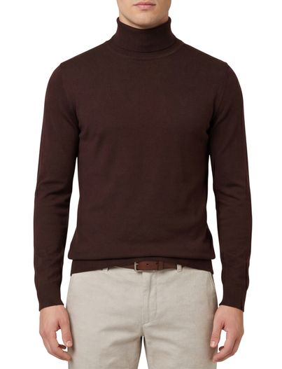 Thomas Maine Thomas Maine coltrui bruin normale fit 100% wol