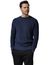 Thomas Maine gebreide turtleneck blauw structuur