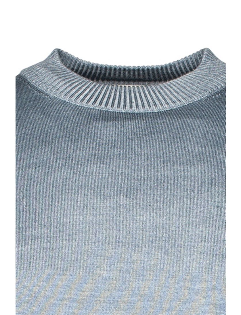 Thomas Maine turtle neck blauw effen normale fit 100% wol