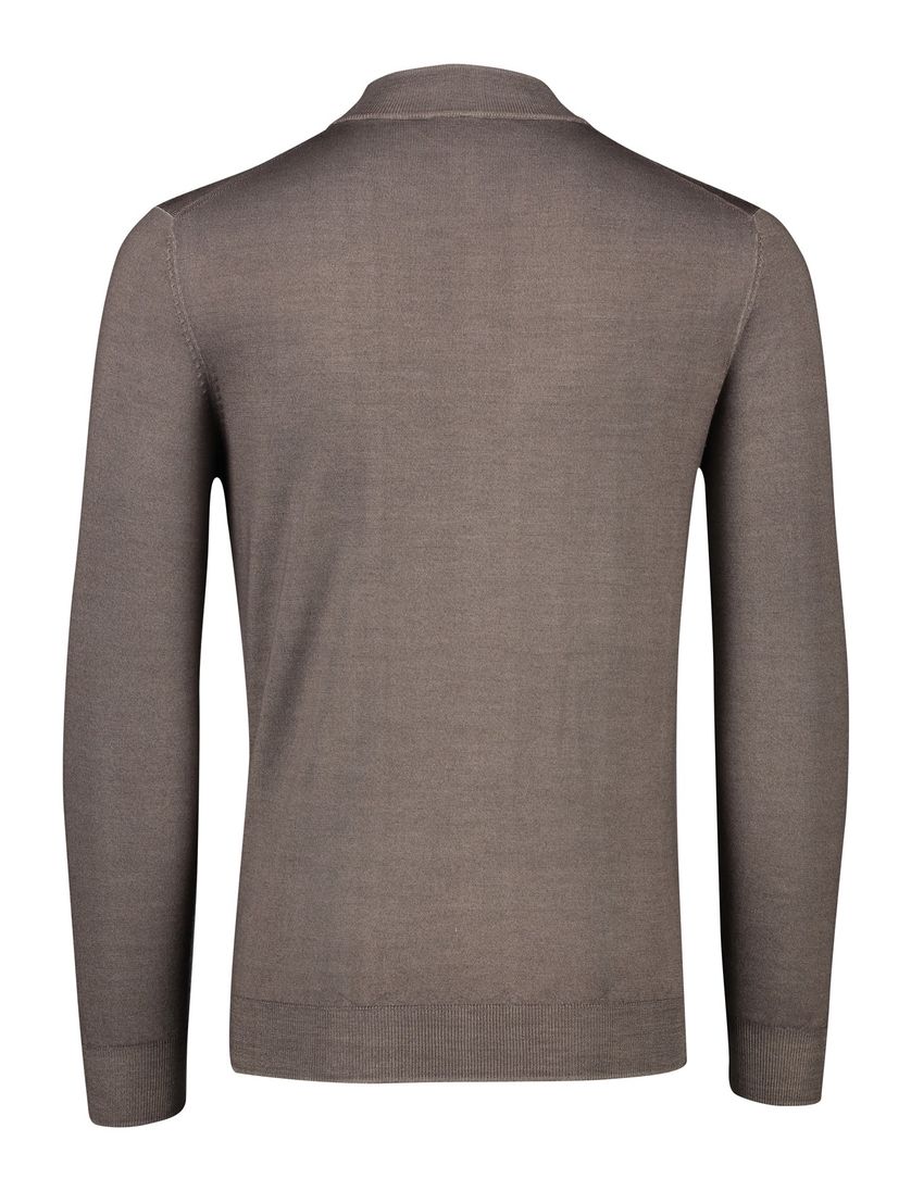 wollen trui Thomas Maine bruin normale fit