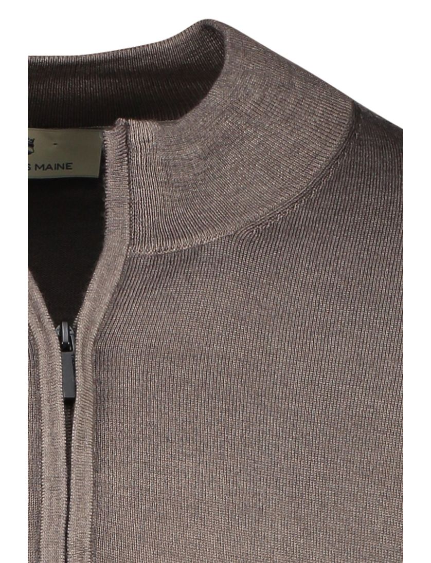 wollen trui Thomas Maine bruin normale fit