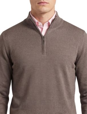 Thomas Maine wollen trui Thomas Maine bruin normale fit