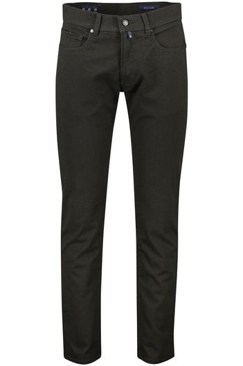 Pierre Cardin Pierre Cardin PL-lion Tapered Fit 5-pocket donkergroen effen