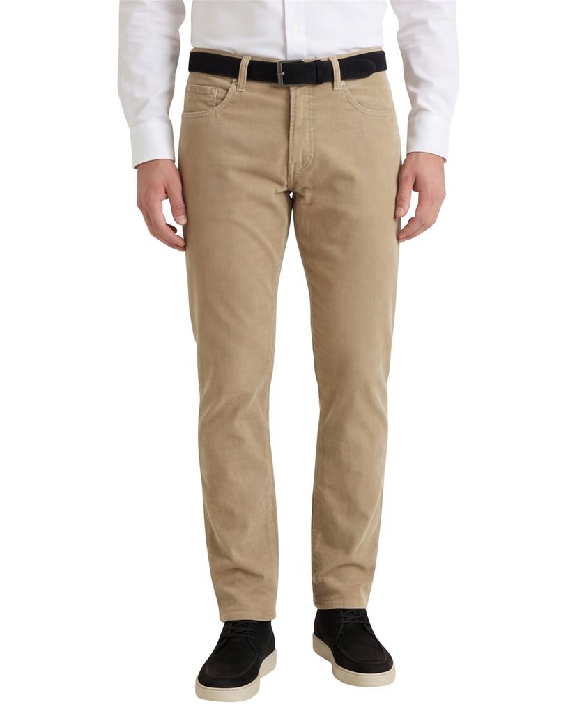 Finest Corduroy Pierre Cardin Lyon Tapered pantalon 5-p khaki