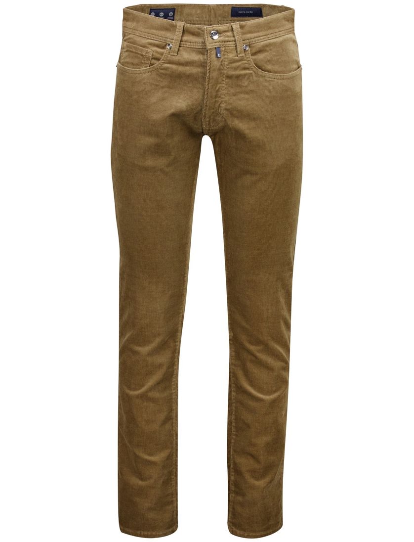 Pierre Cardin Lyon tapered fit broek bruin