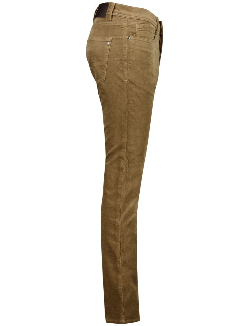 Pierre Cardin Lyon tapered fit broek bruin