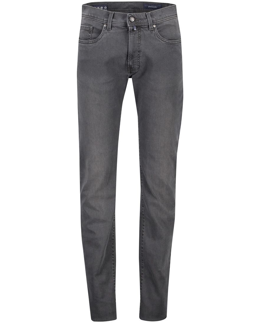 Pierre Cardin jeans Lyon grijs effen denim stretch