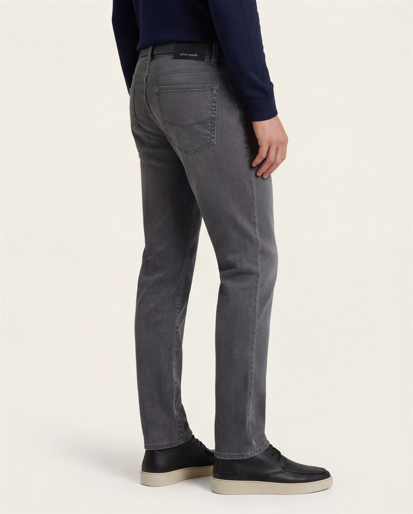 Pierre Cardin jeans grijs effen denim stretch Cardin Lyon
