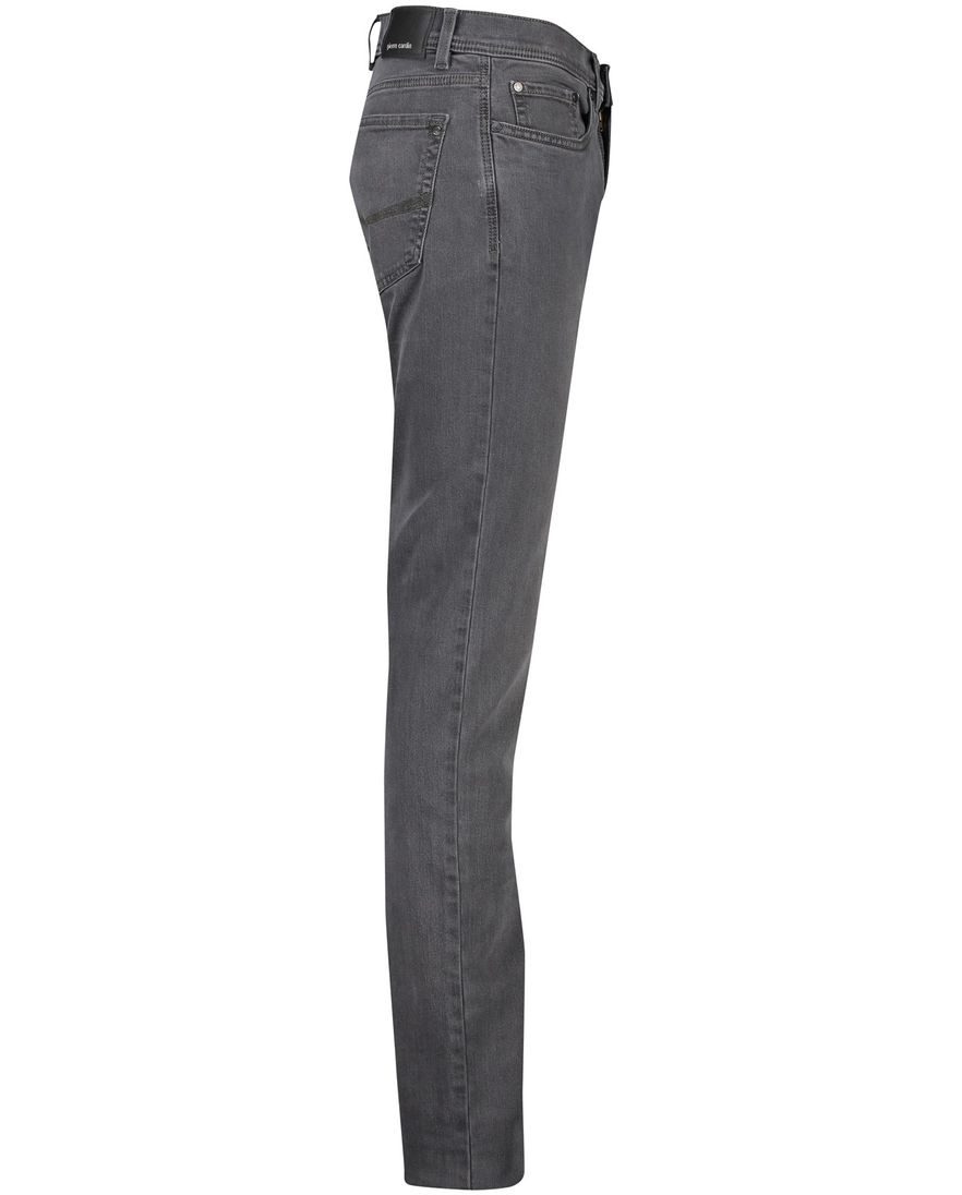 Pierre Cardin jeans Lyon grijs effen denim stretch