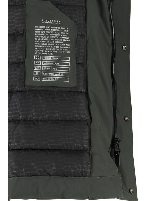 winterjas groen Pierre Cardin