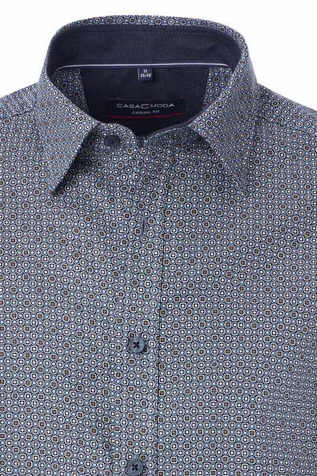 Casa Moda casual overhemd donkerblauw
