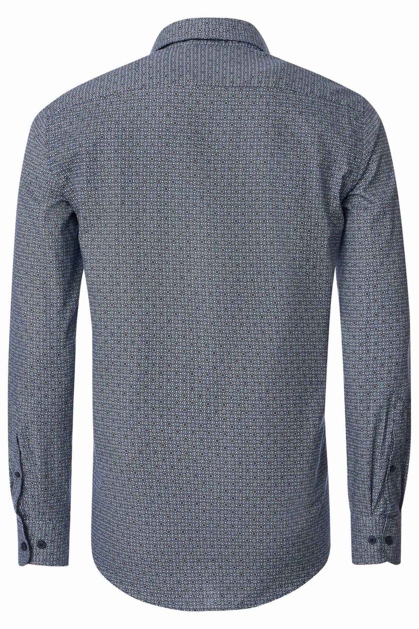 casual overhemd Casa Moda donkerblauw geprint