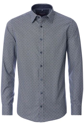 Casa Moda Casa Moda overhemd Casual fit ml 7 blauw geprint