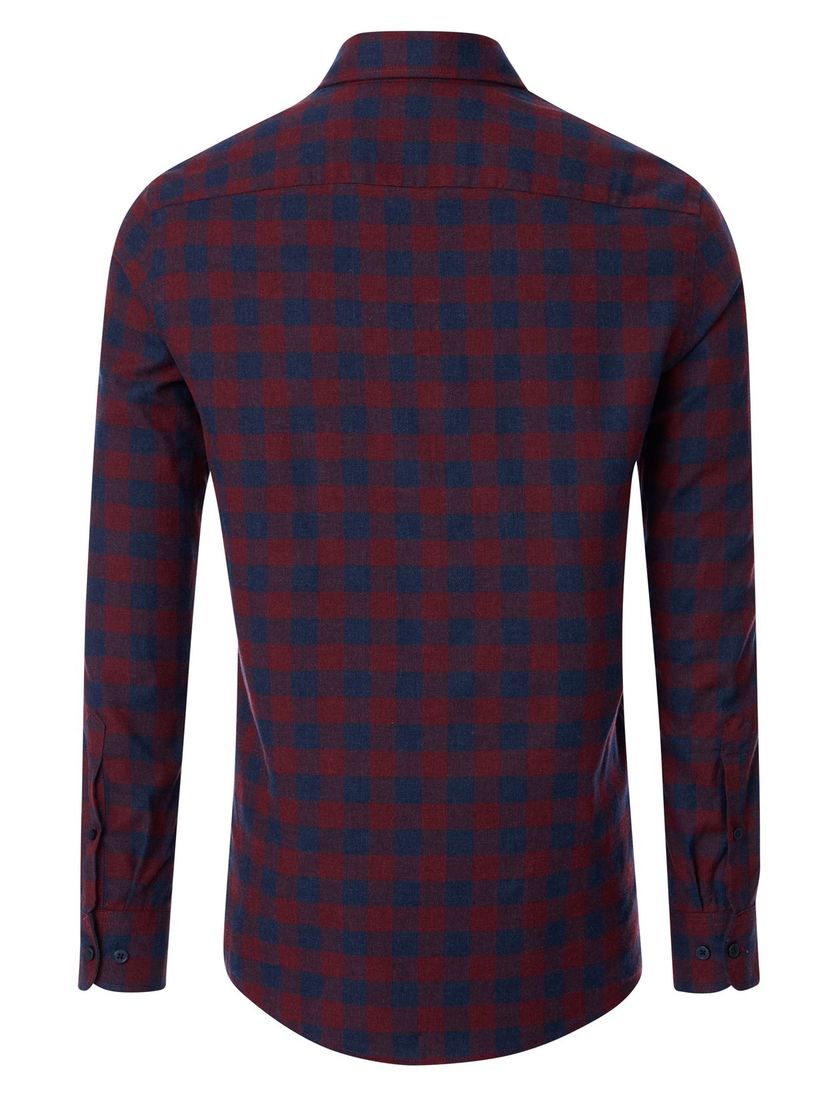 casual overhemd Casa Moda rood met borstzak