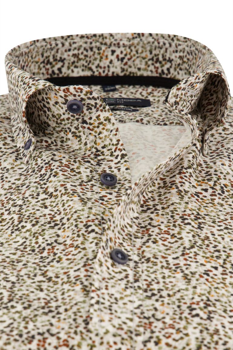 Casa Moda overhemd Casual Fit groen geprint