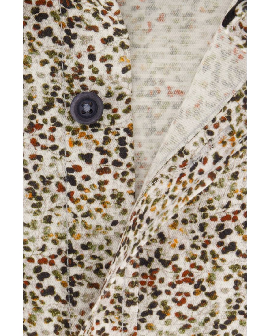 Casa Moda overhemd Casual Fit groen geprint