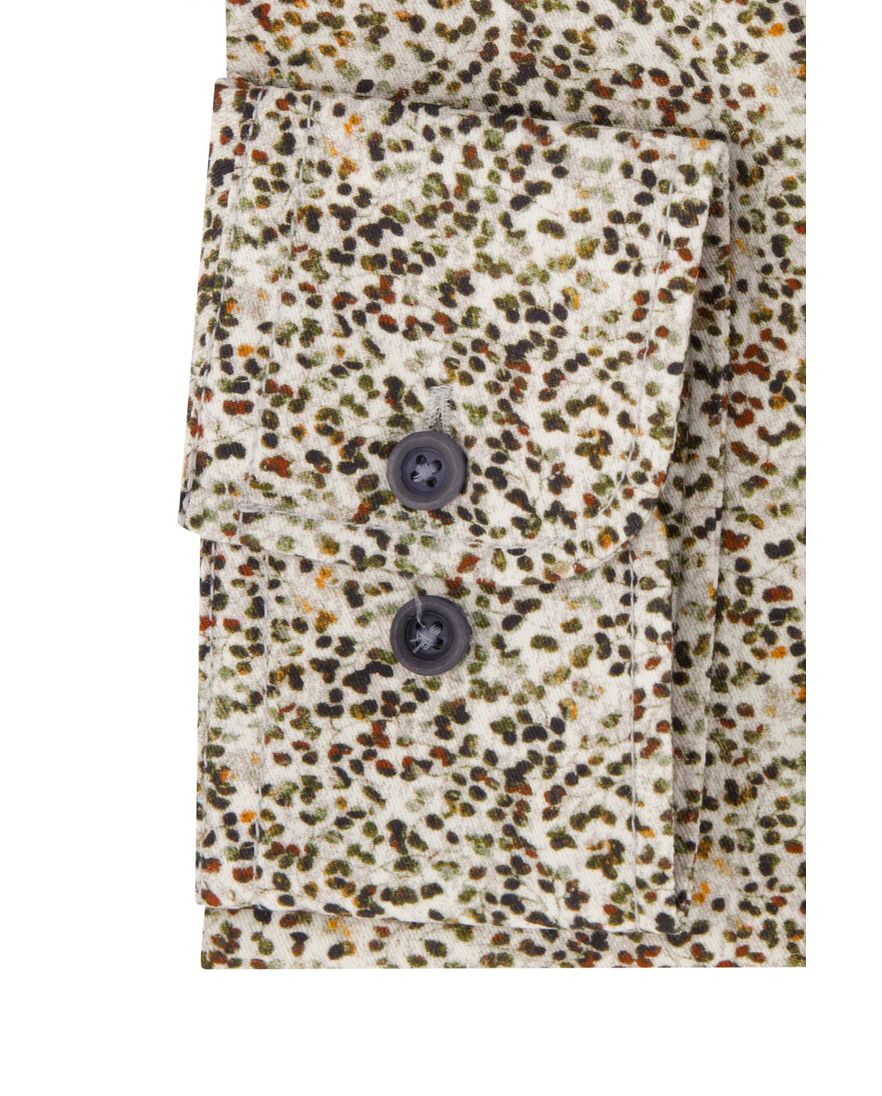 Casa Moda overhemd Casual Fit groen geprint