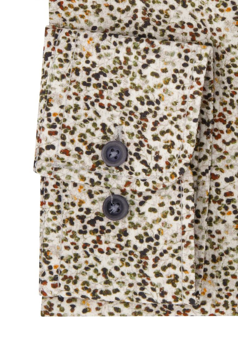 Casa Moda overhemd Casual Fit groen geprint