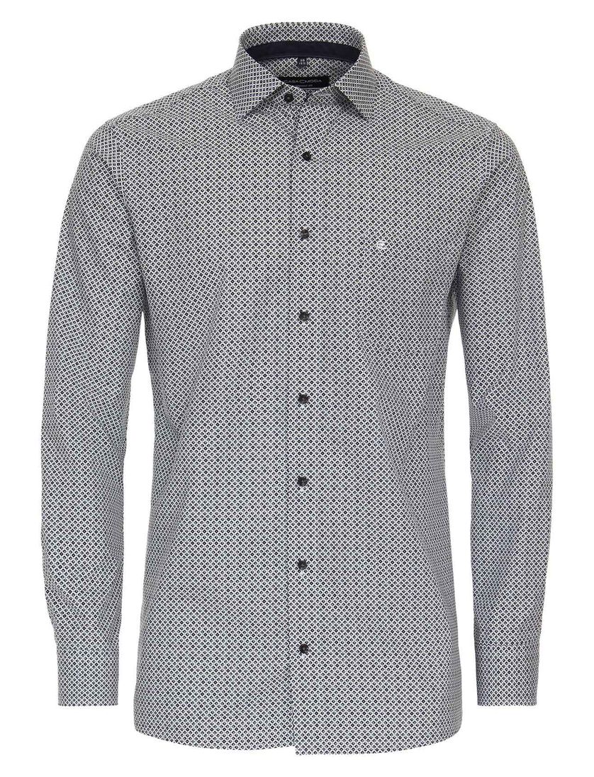 business overhemd Casa Moda Comfort Fit groen print
