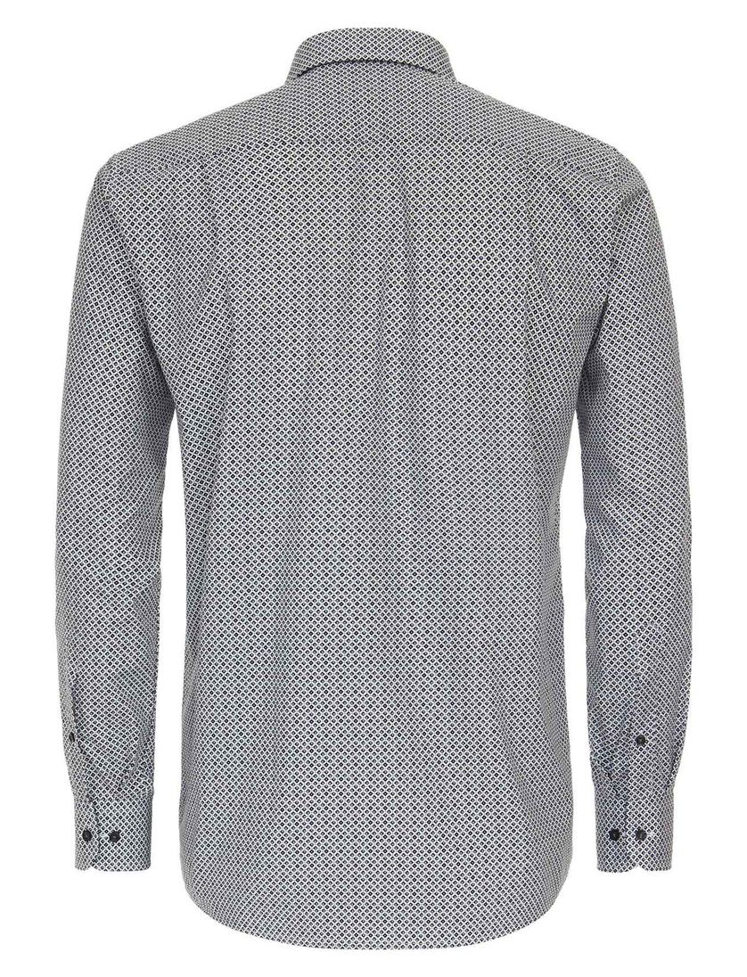 business overhemd Casa Moda Comfort Fit groen print