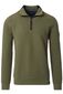 Casa Moda trui groen half zip rits