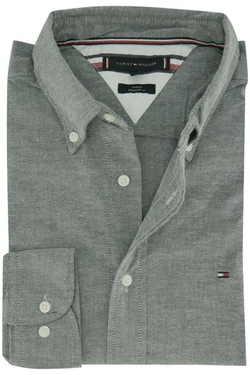 Tommy Hilfiger Tommy Hilfiger overhemd grijsblauw button-down