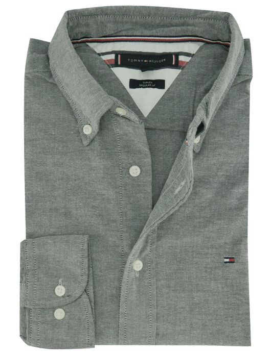 Tommy Hilfiger overhemd grijsblauw button-down