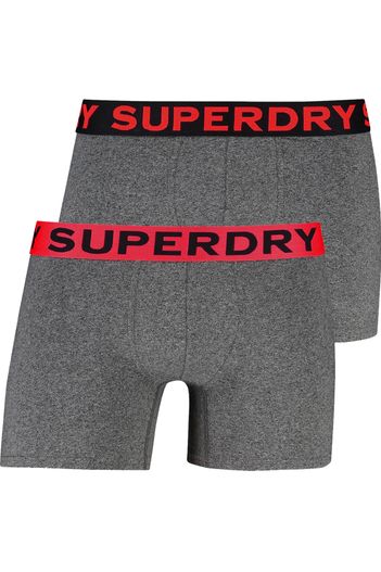Superdry boxershort Superdry effen katoen grijs