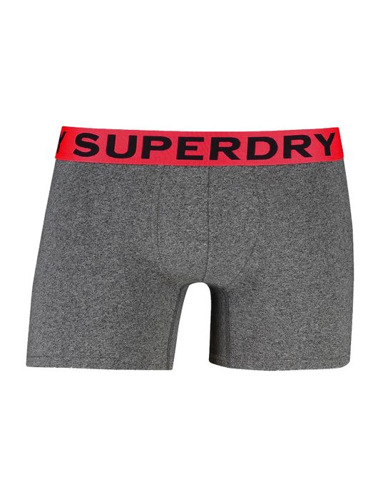 boxershort Superdry effen katoen grijs