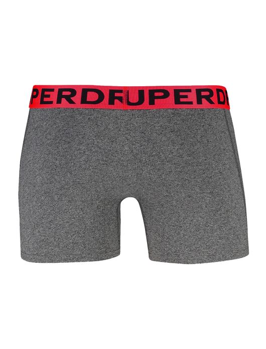 boxershort Superdry effen katoen grijs