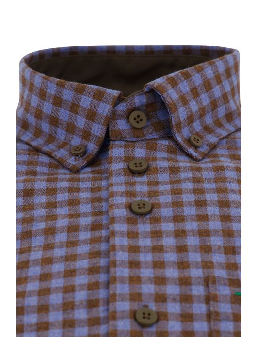 casual overhemd paars Portofino Regular Fit